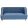 vidaXL Dog Sofa Blue 85x50x39 cm Linen