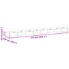 vidaXL Garden Raised Bed 775 x 100 x 36 cm Galvanised Steel