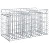 vidaXL Gabion Raised Bed Silver