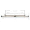 vidaXL Bed Frame White Metal 200x200 cm