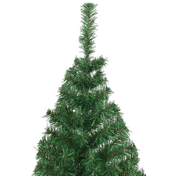 vidaXL Artificial Christmas Tree with Thick Branches Green 240 cm PVC