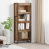 vidaXL Book Cabinet Old Wood 60 x 30 x 155 cm Engineered Wood
