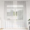vidaXL Voile Curtain 2 pcs Light Grey 225 x 140 cm Polyester
