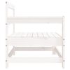 vidaXL Garden Corner Sofas 2 pcs White Solid Wood Pine