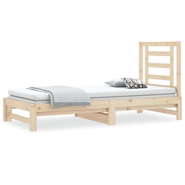 vidaXL Pull-out Day Bed without Mattress 2x(90x190) cm