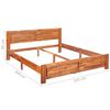vidaXL Bed Frame without Mattress Solid Acacia Wood 160x200cm