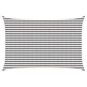 vidaXL Sunshade Sail 3 x 4 m HDPE Rectangular Light Grey and White