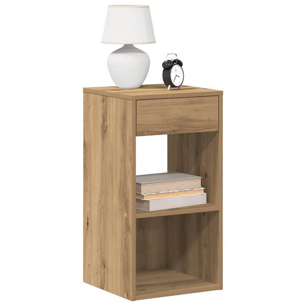 vidaXL Bedside Cabinets with Drawer 2 pcs Artisan Oak 35x34x66.5 cm