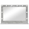 vidaXL Vanity Mirror with Mirror Concrete Grey 80 x 55 x 18 cm