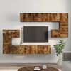 vidaXL 10 Piece TV Cabinet Set Smoked Oak Engineered Wood