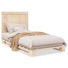 vidaXL Bed Frame | Natural Pine | Solid Wood | Single | Durable | Rectangular