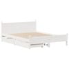 vidaXL Bed Frame without Mattress White 120x200 cm Solid Wood Pine