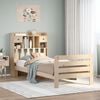 vidaXL Bookcase Bed without Mattress 90x200 cm Solid Wood Pine