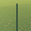 vidaXL Fence with Post Green 1.6 x 50 m Steel and PVC