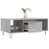 vidaXL Coffee Table Grey Sonoma 90x50x36.5 cm Engineered Wood
