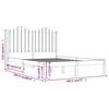 vidaXL Bed Frame without Mattress Solid Wood Super King