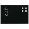 vidaXL Wall-mounted Magnetic Board Black 30x20 cm Tempered Glass