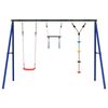 vidaXL Outdoor Swing Set with Swing. Trapeze. Disc Swing