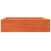 vidaXL Garden Planter Wax Brown 90x90x23 cm Solid Wood Pine