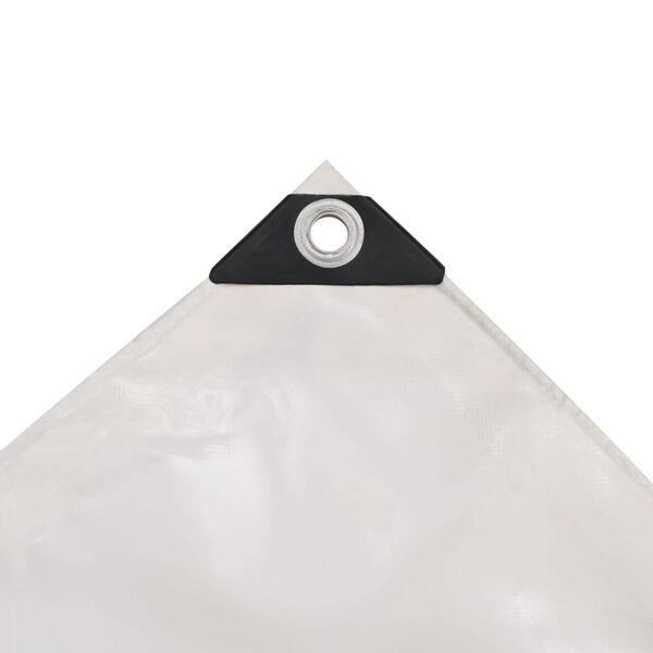 vidaXL Tarpaulin 650 g/m&sup2; 1.5x20 m White