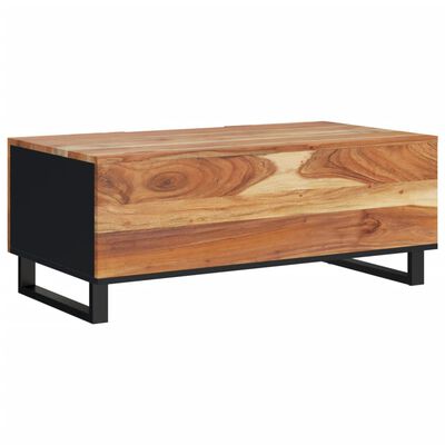 vidaXL Coffee Table 100x54x40 cm Solid Wood Acacia&Engineered Wood