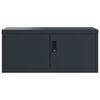 vidaXL File Cabinet Anthracite 90x40x220 cm Steel