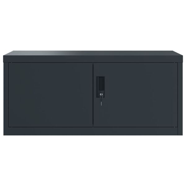 vidaXL File Cabinet Anthracite 90x40x220 cm Steel