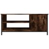 vidaXL TV Cabinet Smoked Oak 100x40x45 cm Engineered Wood
