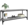 vidaXL TV Cabinet Grey Sonoma 100x33x41 cm Engineered Wood and Steel