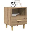 vidaXL Bedside Cabinet with Drawer 2 pcs Artisan Oak 40 x 35 x 47 cm