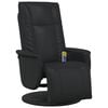 vidaXL Swivel Massage Recliner Chair Black 71 x 90 x 105 cm