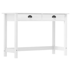 vidaXL Console Table Hill with 2 Drawers 110x45x74 cm Solid Pine Wood