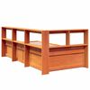 vidaXL Bookcase Bed without Mattress Wax Brown 90x190cm Solid Wood Pine