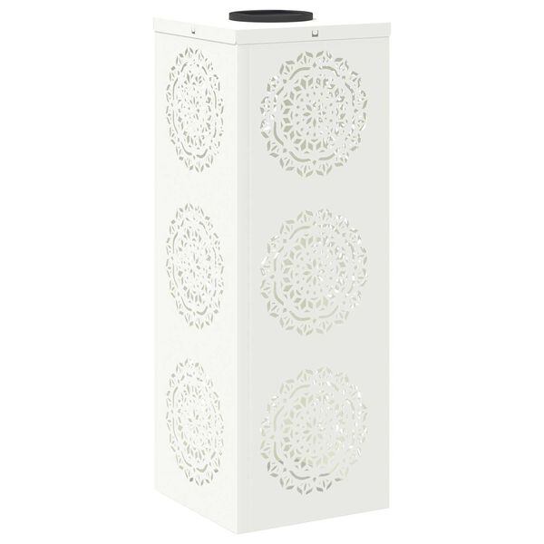 vidaXL Solar LED Pathway Light 2 pcs White Cold Rolled Steel