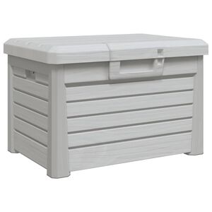 vidaXL Outdoor Cushion Box Grey 73x50.5x46.5 cm Polypropylene