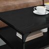 vidaXL Coffee Table Black Oak 100 x 50 x 45 cm Engineered Wood