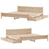 vidaXL Bed Frame without Mattress 200x200 cm Solid Wood Pine