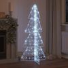 vidaXL Christmas Tree with 160 LEDs Cold White 150 cm Acrylic