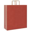 vidaXL Paper Bags 250 pcs with Handles Red 45x17x48 cm