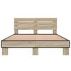 vidaXL Bed Frame without Mattress Sonoma Oak 120x200 cm