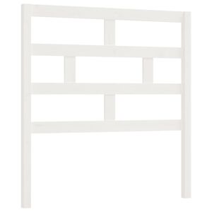 vidaXL Bed Headboard White 81x4x100 cm Solid Wood Pine