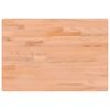 vidaXL Desk Top 80x55x2.5 cm Solid Wood Beech