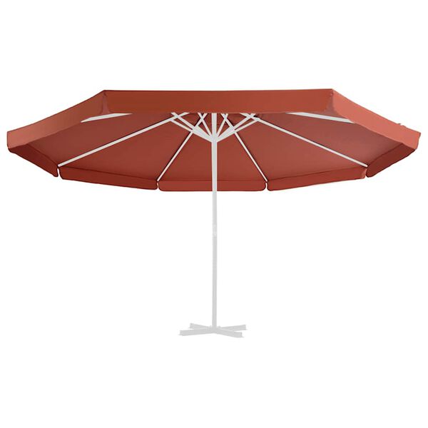 vidaXL Replacement Fabric for Outdoor Parasol Terracotta 500 cm