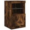 vidaXL Sideboard with LED Lights Smoked Oak 41x37x67 cm