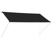 vidaXL Retractable Awning 250x150 cm Anthracite