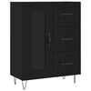vidaXL Sideboard Black 69,5x34x90 cm Engineered Wood