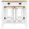 vidaXL 5 Piece Bar Set White Solid Wood Pine