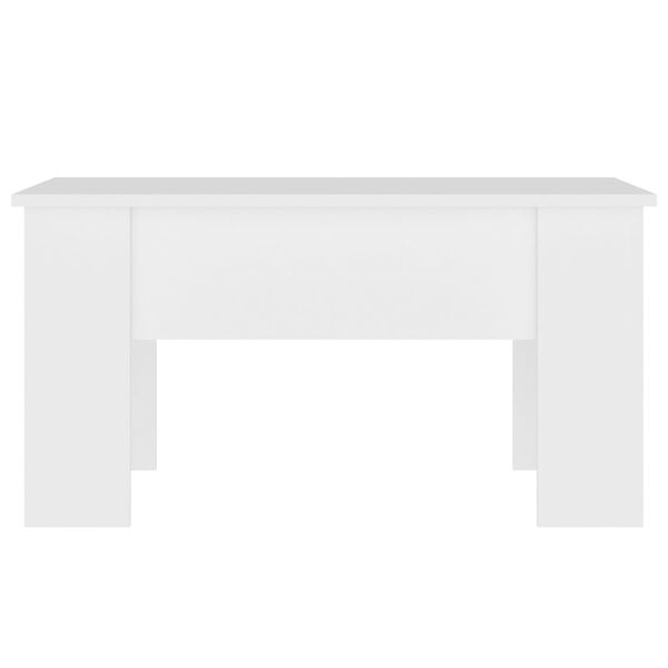 vidaXL Coffee Table White 79x49x41 cm Engineered Wood