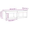 vidaXL TV Cabinet with LED Lights Concrete Grey 100x30x30 cm