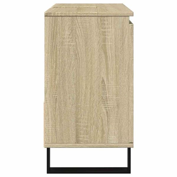vidaXL Bathroom Cabinet Sonoma Oak 65x33x60 cm Engineered Wood
